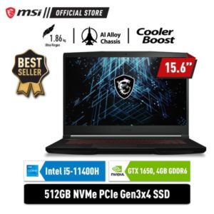 MSI GF63 Thin 11SC-080ID i5-11400H 8GB 512GB GTX1650 4GB W10