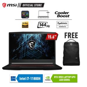 MSI GF63 Thin 11UC i7-11800H RTX3050 15.6″ FHD IPS-Level 144Hz