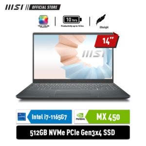 MSI Modern 14 B11SB [9S7-14D214-415] i7-1165G7 8GB 512GB MX450 2GB
