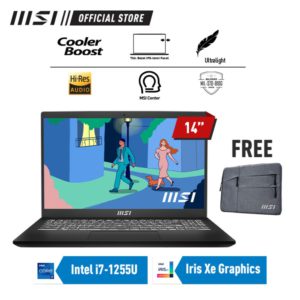 MSI Modern 14 C12M-059ID i7-1255U 16GB 512GB iRis Xe 14″ FHD W11