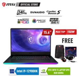 MSI Raider GE66 12UGS [9S7-154414-404] i9-12900HK 16G 1TB RTX3070Ti 8G – 16GB