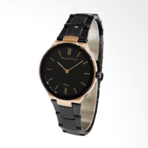 Alexandre Christie Asteria 8518LHBBRBA Jam Tangan Wanita – Black Rose Gold