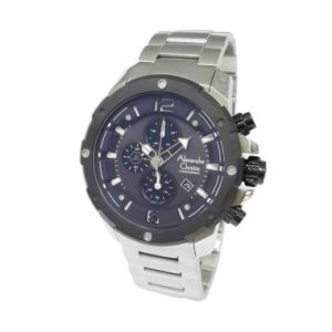 Alexandre Christie Chronograph 6410MCBTBBASL Jam Tangan Pria – Silver