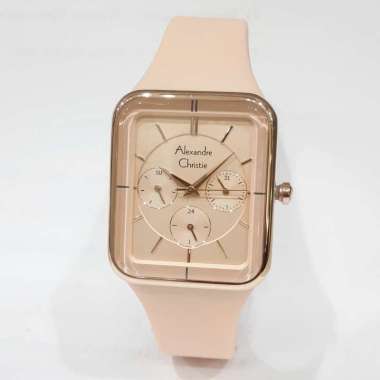 Alexandre Christie 2744BFR Rubber Strap Jam Tangan Wanita