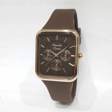 Alexandre Christie 2744BFR Rubber Strap Jam Tangan Wanita