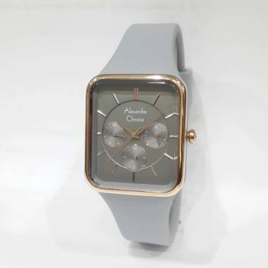 Alexandre Christie 2744BFR Rubber Strap Jam Tangan Wanita