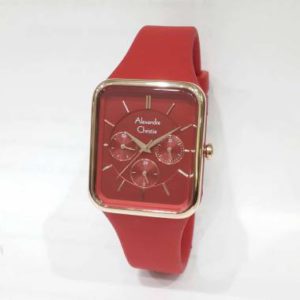 Alexandre Christie 2744BFR Rubber Strap Jam Tangan Wanita