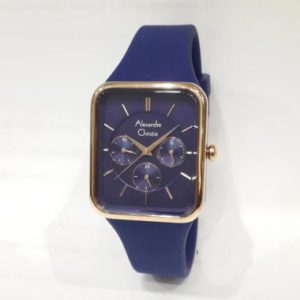 Alexandre Christie 2744BFR Rubber Strap Jam Tangan Wanita