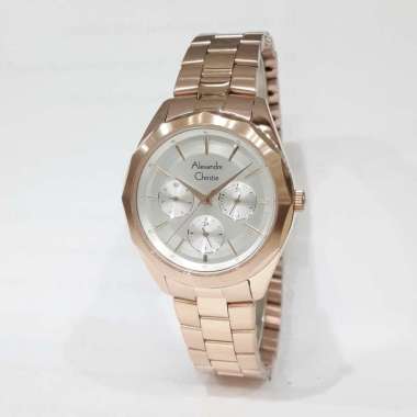 Alexandre Christie 2898BFB Stainless Steel Bracelet Jam Tangan Wanita