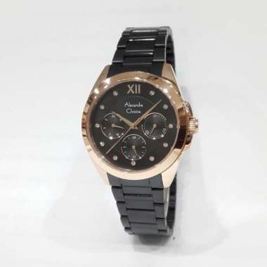 Alexandre Christie 2899BFB Stainless Steel Bracelet Jam Tangan Wanita
