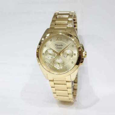 Alexandre Christie 2899BFB Stainless Steel Bracelet Jam Tangan Wanita