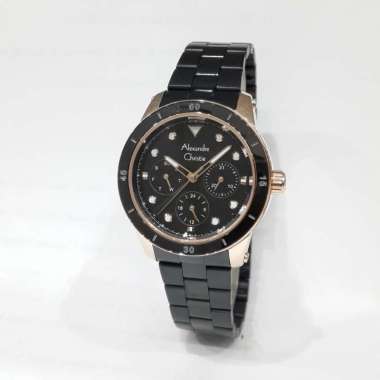 Alexandre Christie 2906BFB Stainless Steel Bracelet Jam Tangan Wanita