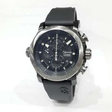 Alexandre Christie 6565MCR Jam Tangan Pria Tali Karet