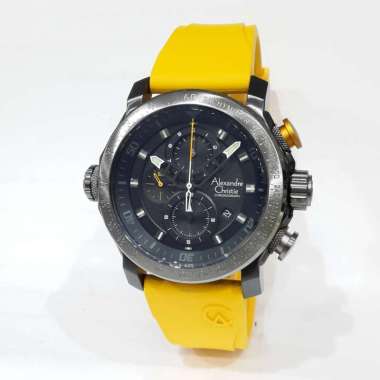 Alexandre Christie 6565MCR Jam Tangan Pria Tali Karet