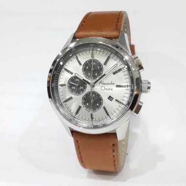 Alexandre Christie 6567MCL Jam Tangan Pria Tali Kulit