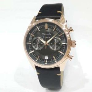 Alexandre Christie 6571MCL Jam Tangan Pria Tali Kulit