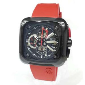 Alexandre Christie 6577MCR Rubber Strap Jam Tangan Pria