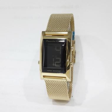 Alexandre Christie 9225LHB Digital Mesh Bracelet Jam Tangan Wanita