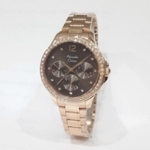 Alexandre Christie Multifunction 2768BFB Jam Tangan Wanita Rantai Stainless