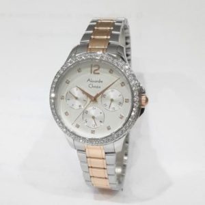 Alexandre Christie Multifunction 2768BFB Jam Tangan Wanita Rantai Stainless