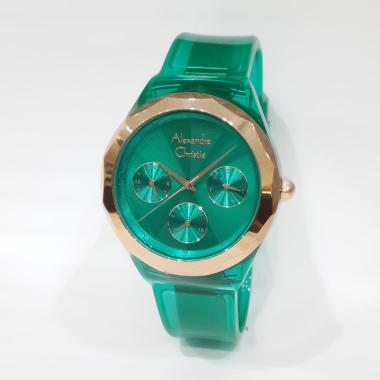 Alexandre Christie Multifunction 2808BFR Jam Tangan Wanita Rubber Strap