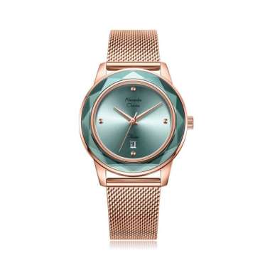 Alexandre Christie Passion 2908LDB Passion Jam Tangan Wanita Mesh Bracelet Rantai Pasir