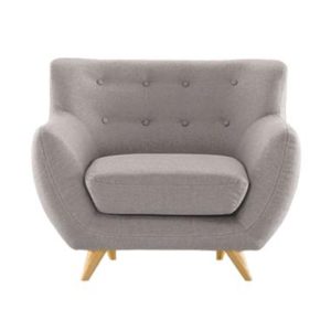 Atria Celeste Fabric Sofa – Grey [Jabodetabek/ 1 Seat]