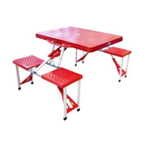 Atria Hobbit Portable Folding Picnic Table & Seats – Merah