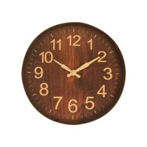 Atria Jam Dinding Woody Y3023 Dark Oak