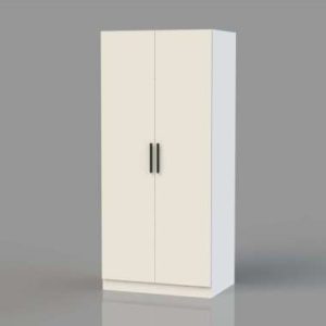 Atria Lemari Pakaian 2 Pintu Tarik Arwyn White