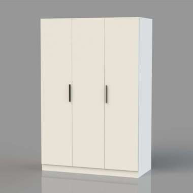 Atria Lemari Pakaian 3 Pintu Tarik Arwyn White