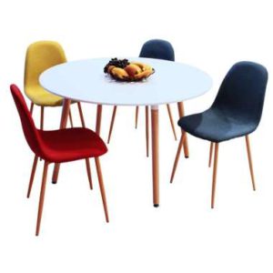 Atria Meja Makan Sheryl Round + Kursi