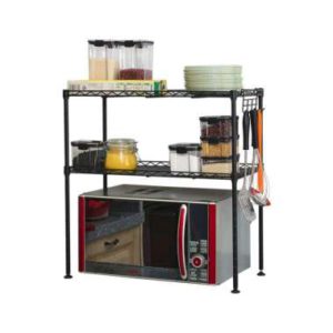 Atria Rak Oven Besi Dalton Black 2 Tier