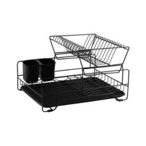 Atria DISH RACK DOUBLE LAYER BLACK