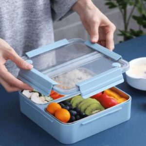 Atria Kotak Makan Stainless Steel 2 Compartements W/Divider