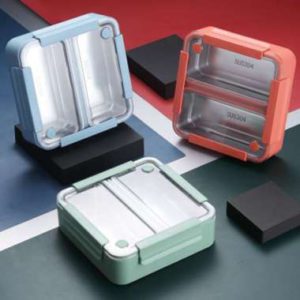 Atria Kotak Makan Stainless Steel 2 Compartements W/Divider