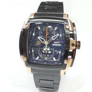 EXP Expedition Chronograph 3008MCB Steel Barcelet Jam Tangan Pria