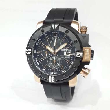 Expedition EXP Chronograph 302MCR Jam Tangan Pria Rubber Strap