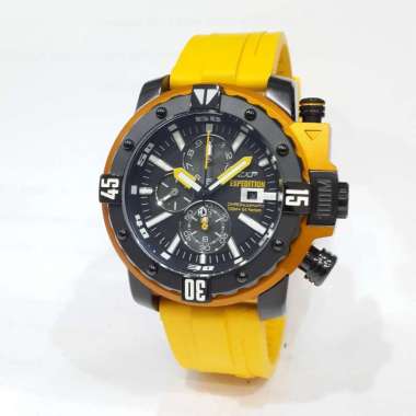 Expedition EXP Chronograph 302MCR Jam Tangan Pria Rubber Strap