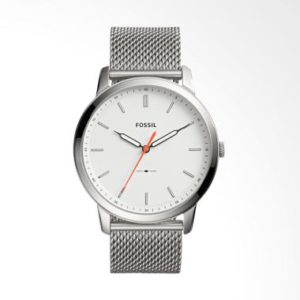 Fossil The Minimalist Slim FS5359 Mesh Bracelet Jam tangan Pria – Silver