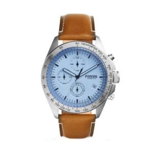 Fossil Sport 54 Blue Crystal Chronograph CH3022 Jam tangan Pria – Silver
