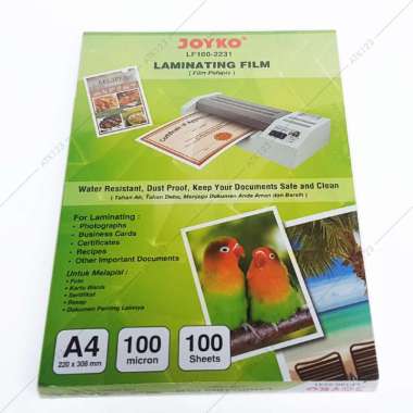 Plastik Laminasi / Laminating Film A4 100 microns - Joyko LF100-2231