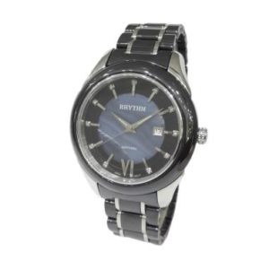 Rhythm Ceramic C1404T05 Jam Tangan Pria – Black & Silver