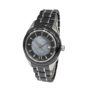Rhythm Ceramic C1405T05 Jam Tangan Wanita – Black & Silver
