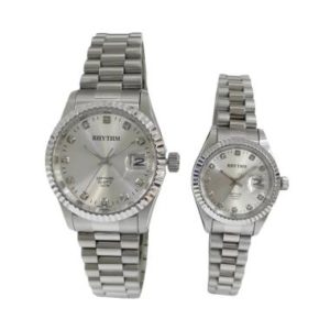 Rhythm Classic RQ1609-10S07 Jam Tangan Pasangan – Silver