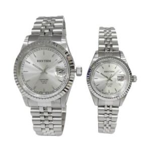 Rhythm Classic RQ1611-12S07 Jam Tangan Pasangan – Silver