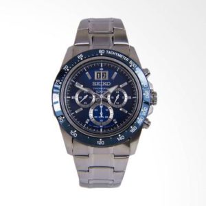 Seiko Lord Chronograph SPC235P1 Stainless Steel Bracelet Jam Tangan Pria – Silver