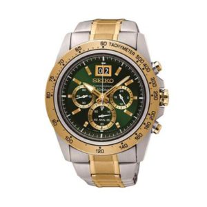 Seiko Lord Chronograph Stainless Steel Bracelet Jam Tangan Pria [SPC230P1]