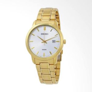 Seiko Quartz SUR198P1 Stainless Steel Bracelet Jam Tangan Pria – Gold