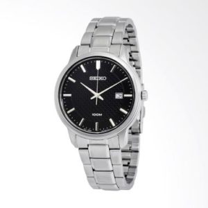 Seiko Quartz SUR195P1 Stainless Steel Bracelet Jam Tangan Pria – Silver